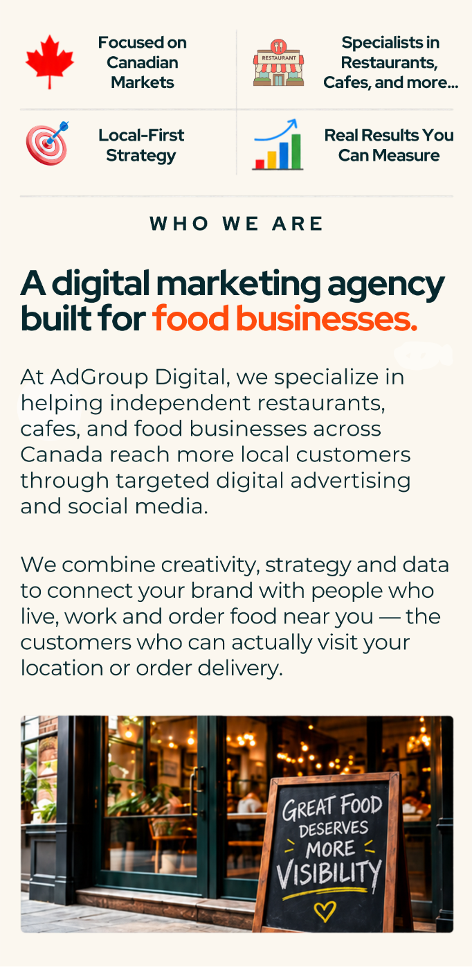 ADGroup Digital Marketing Agency Restaurants Mobile